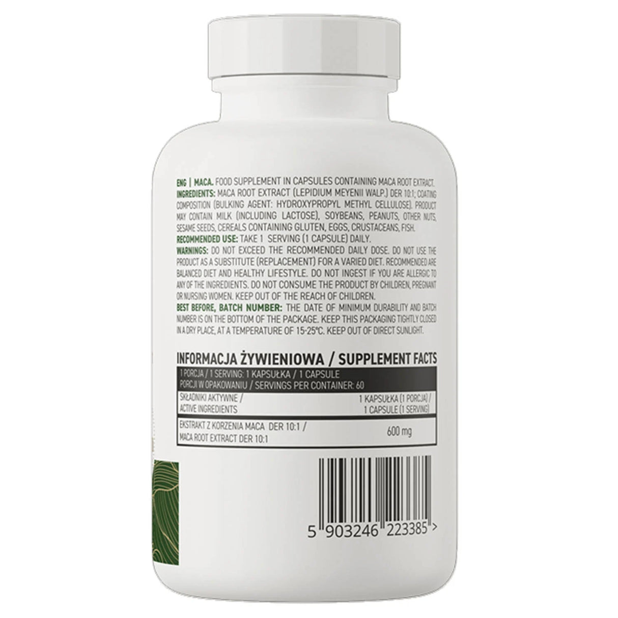 Maca Root Extract, 600 mg, OstroVit, 60 capsule
