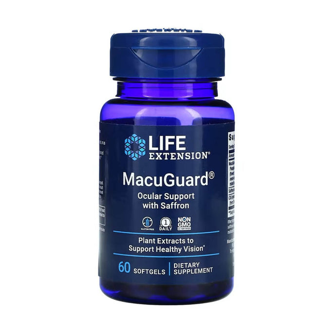 MacuGuard, Ocular Support with Saffron, Life Extension, 60 softgels