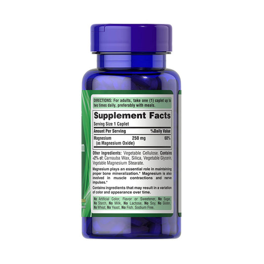 Magnesium, 250 mg, Puritan's Pride, 100 Capsule
