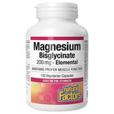 Magnesium Bisglycinate, 200 mg, Natural Factors, 120 capsule