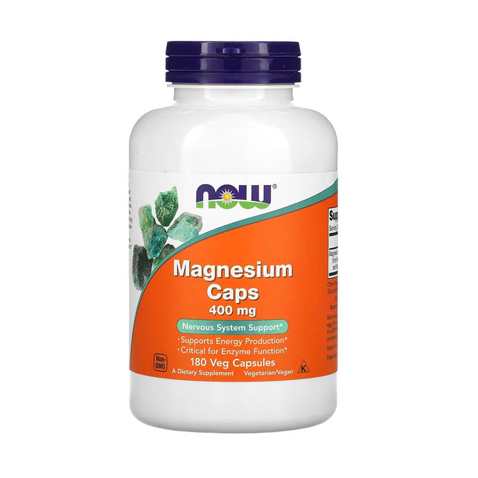 Magnesium Caps, 400 mg, Now Foods, 180 capsule