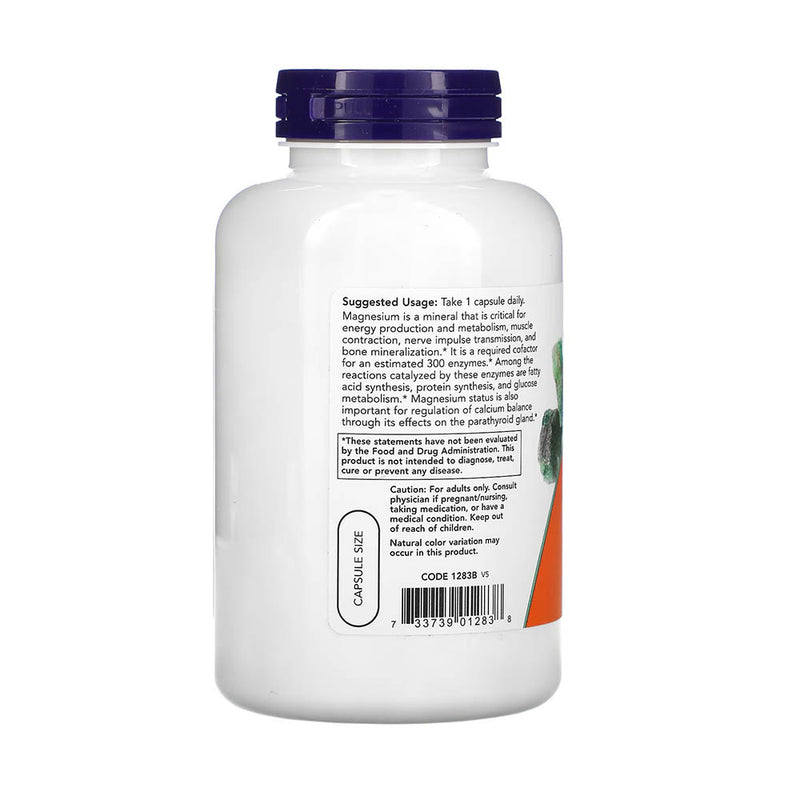 Încărcați imaginea în vizualizatorul Galerie, Magnesium Caps, 400 mg, Now Foods, 180 capsule
