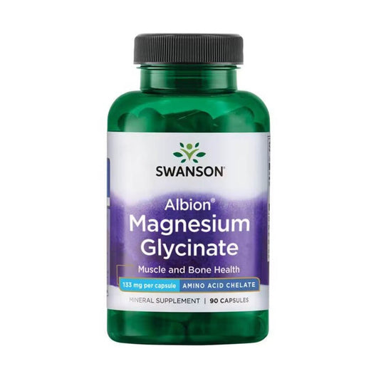 Magneziu Glicinat Albion Chelat, 133mg, Swanson, 90 capsule SWU073