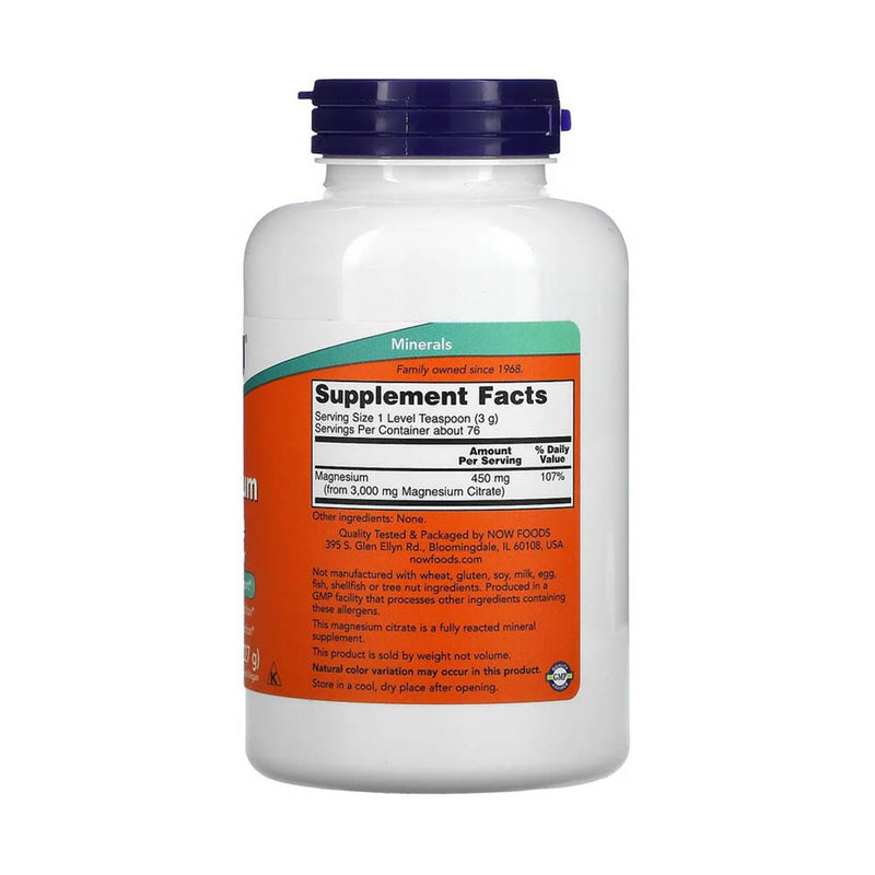 Încărcați imaginea în vizualizatorul Galerie, Magnesium Citrate, Pure Powder, Now Foods, 227g

