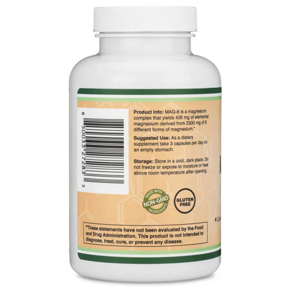 Magnesium Complex (8 forme de Magneziu), 766 mg, Double Wood Supplements, 180 capsule