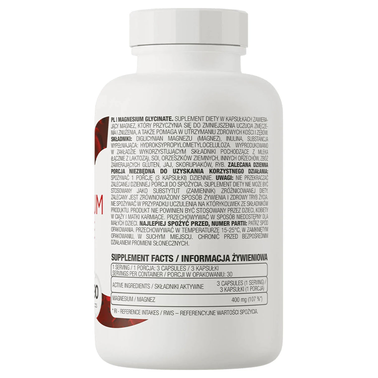 Magnesium Glycinate, 133 mg, OstroVit, 90 capsule