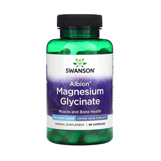Magneziu Glicinat Albion Chelat, 133mg, Swanson, 90 capsule SWU073