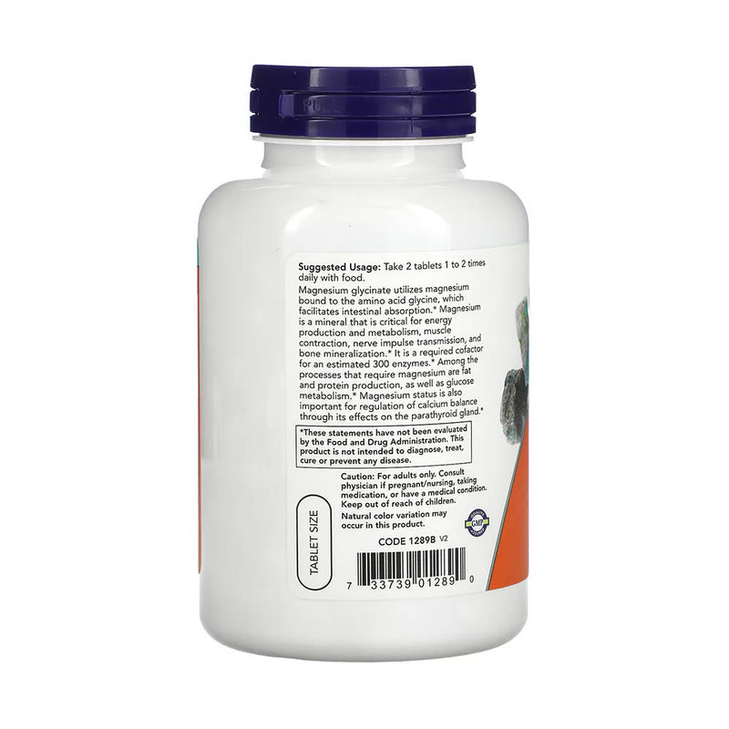 Încărcați imaginea în vizualizatorul Galerie, Magnesium Glycinate, Now Foods, 180 tablete
