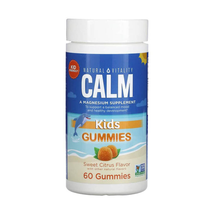 Magnesium Kids Gummies, Natural Vitality CALM, 60 Gummies