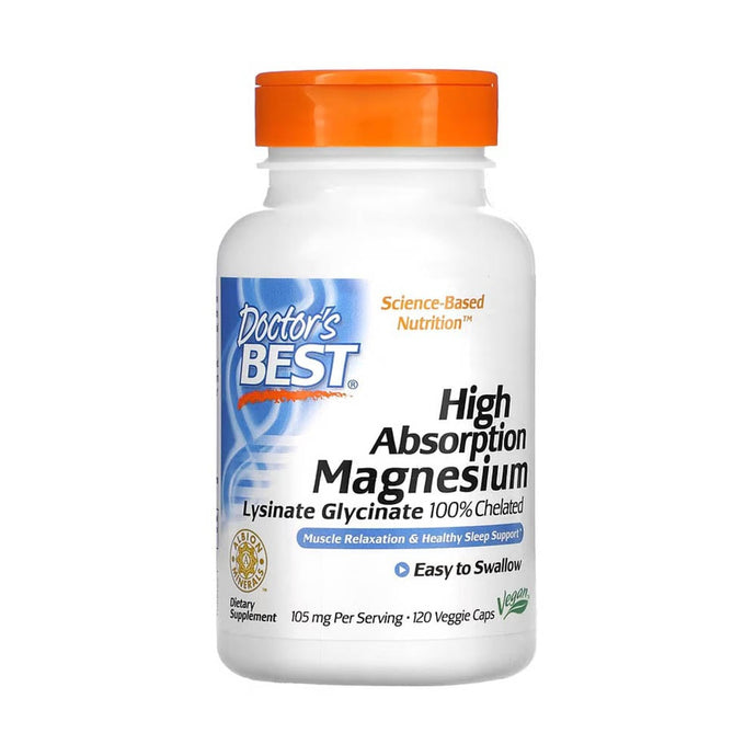 Magnesium Lysinate Glycinate, Doctor's Best, 120 capsule