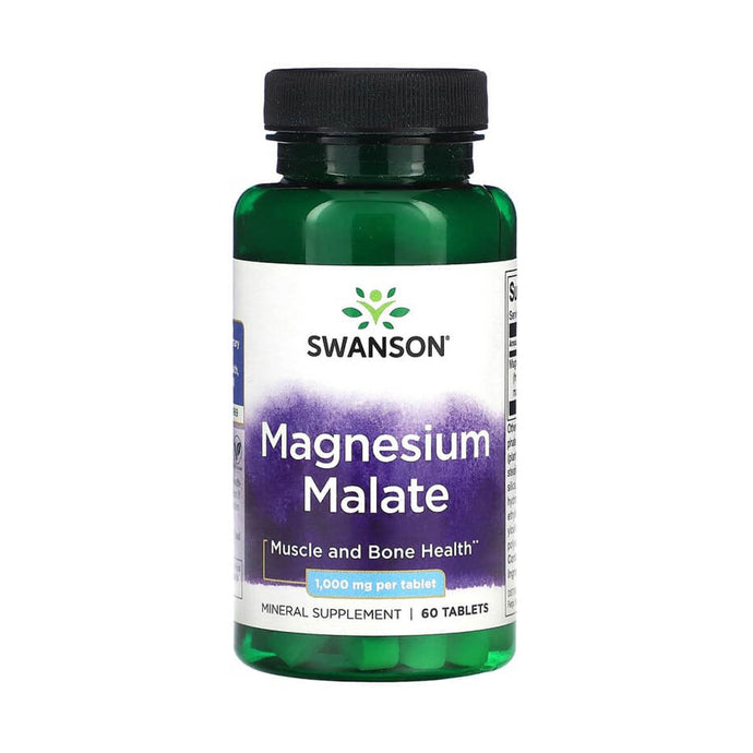 Magnesium Malate, 1000 mg Elemental Magnesium, Swanson, 60 tablete SW1708