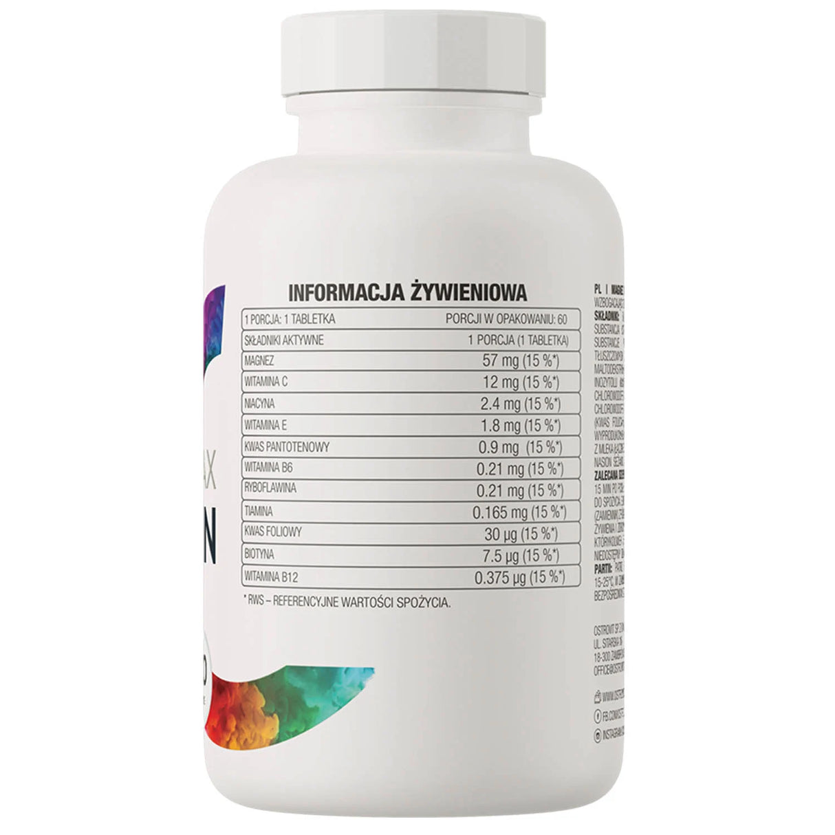 Magnesium MAX + Vitamin, OstroVit, 60 tablete