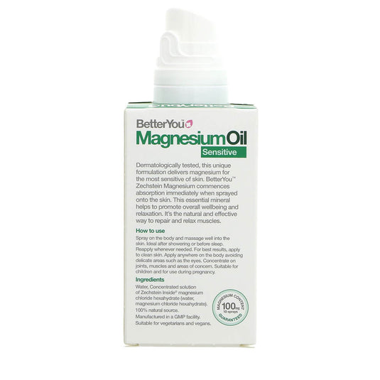 Magnesium Oil Sensitive Spray (Transdermic), BetterYou, 100ml