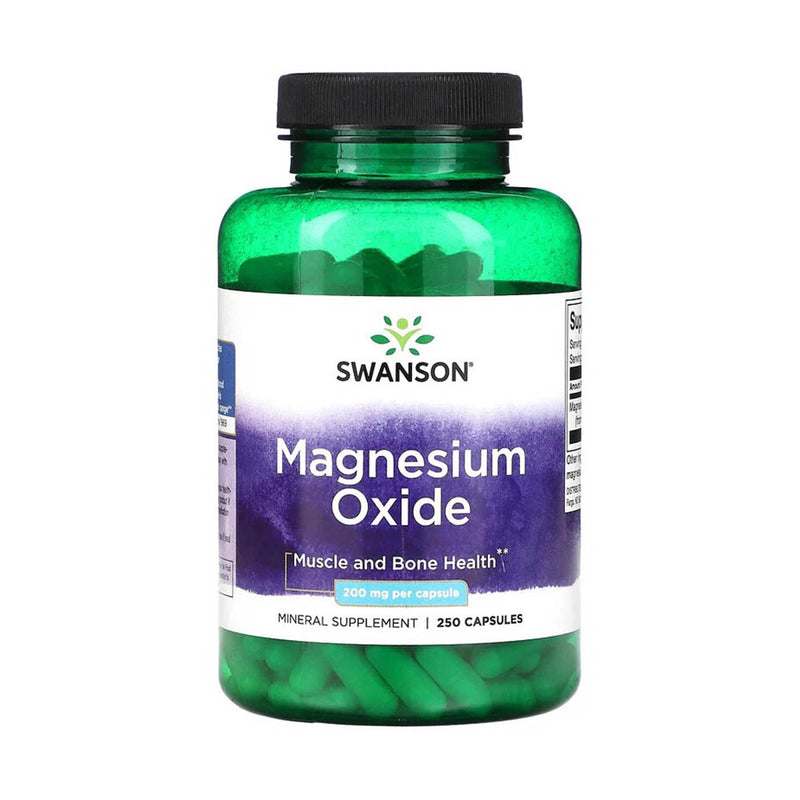 Încărcați imaginea în vizualizatorul Galerie, Magnesium Oxide, 200 mg, Swanson, 250 capsule SW196
