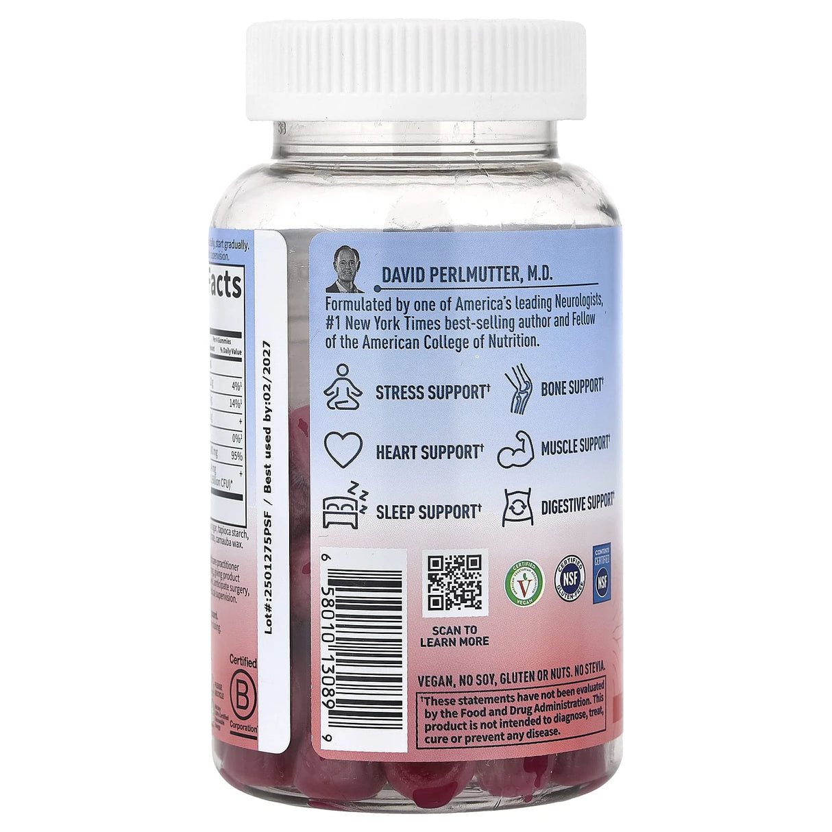 Magnesium with Pre & Probiotics Gummies, Garden of Life, 60 jeleuri