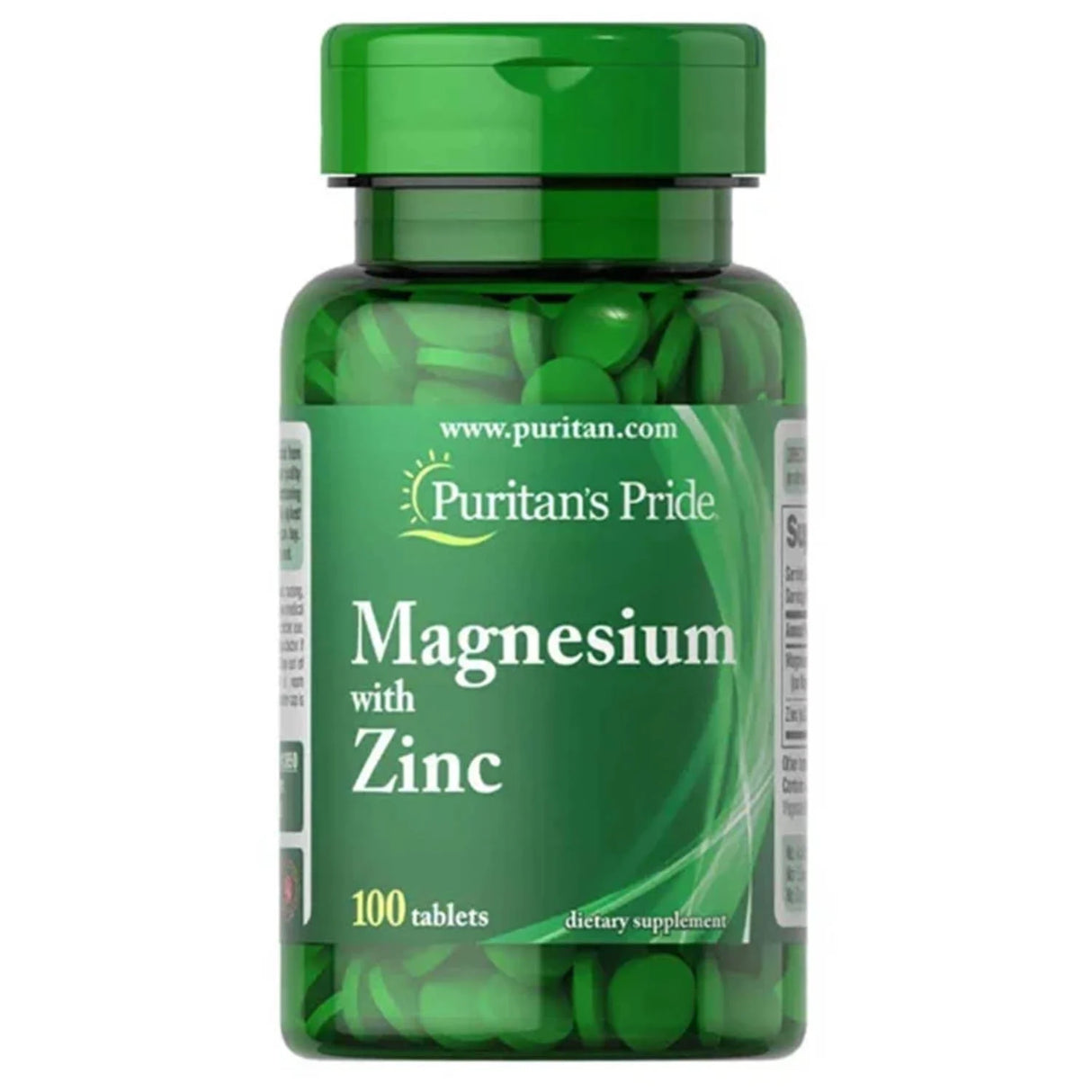 Magnesium with Zinc, Puritan's Pride, 100 tablete
