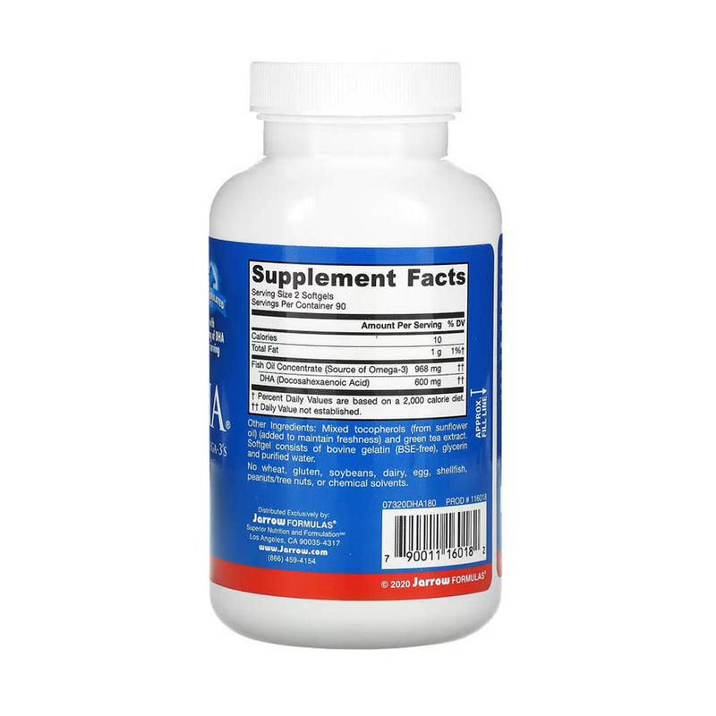 Încărcați imaginea în vizualizatorul Galerie, Max DHA Omega 3 Fish Oil, Jarrow Formulas, 180 softgels
