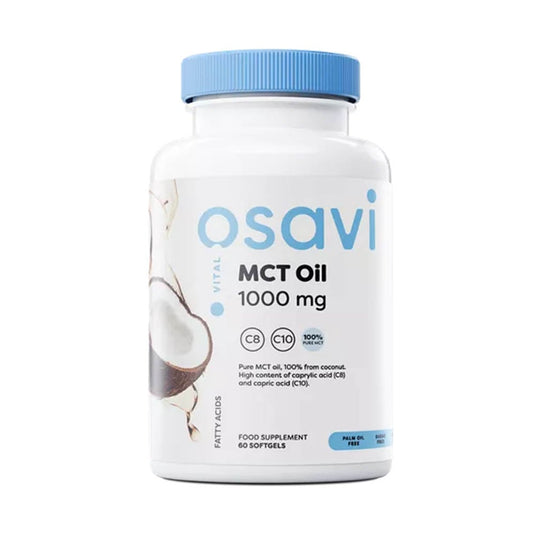 MCT Oil (Acizi Grași cu Lanț Mediu), 1000 mg, Osavi, 60 softgels