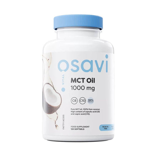 MCT Oil (Acizi Grași cu Lanț Mediu), 1000 mg, Osavi, 60 softgels