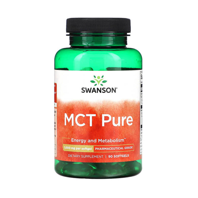 MCT Pure (Cetogeneza Slabire) 1000 mg, Swanson, 90 softgels SWU995