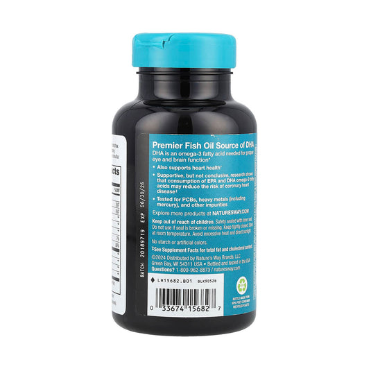 Mega-DHA Premium Fish Oil, Omega 3, Nature's Way, 60 Softgels