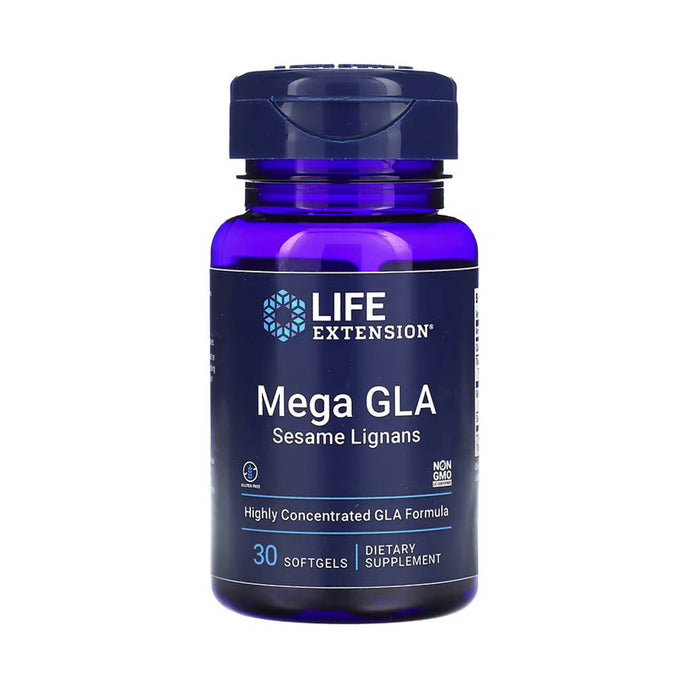 Mega GLA Sesame Lignans, (Borage Oil) Life Extension, 30 softgels
