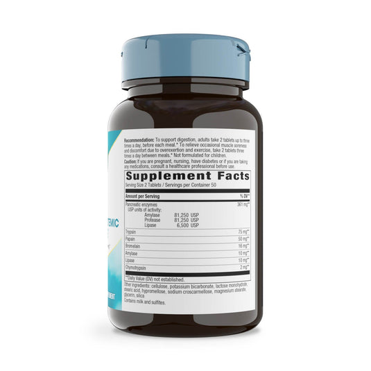 Mega-Zyme, Pancreatic & Systemic Enzymes, Nature's Way, 100 Tablete