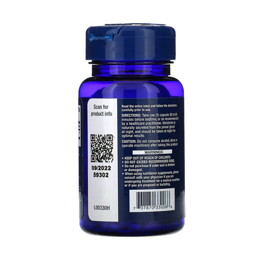 Melatonin, 3 mg, Life Extension, 60 capsule