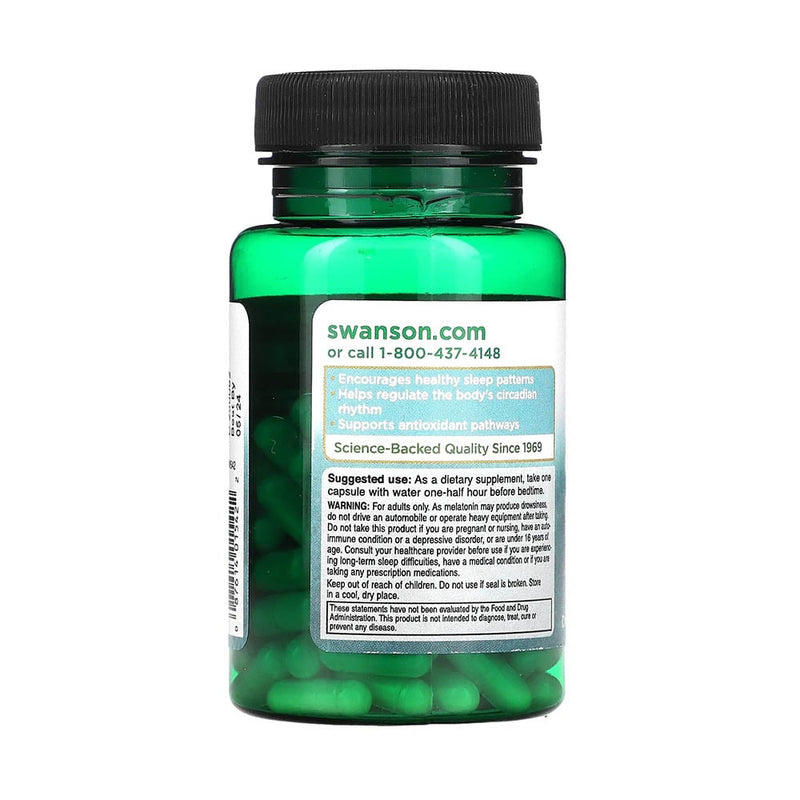 Încărcați imaginea în vizualizatorul Galerie, Melatonin (Melatonina), 1 mg, Swanson, 120 capsule SW542
