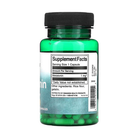 Melatonin (Melatonina), 1 mg, Swanson, 120 capsule SW542