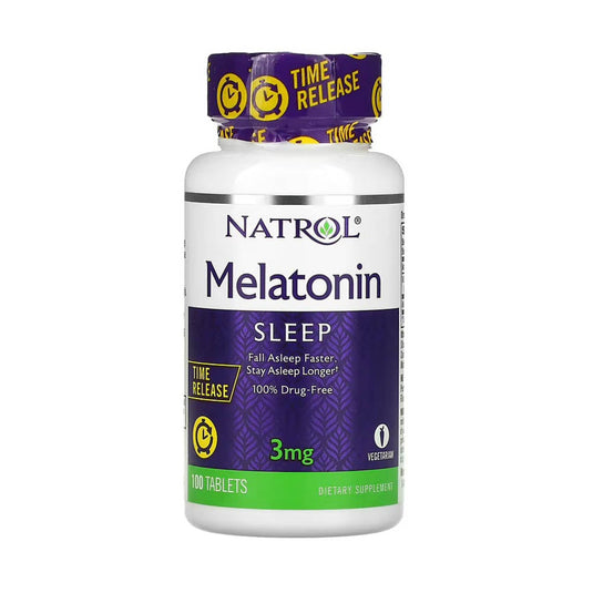 Melatonin, Time Release, 3 mg, Natrol, 100 tablete