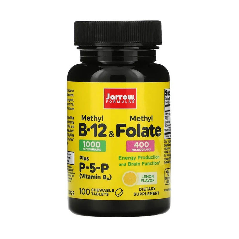 Încărcați imaginea în vizualizatorul Galerie, Methyl B-12 1000 mcg &amp; Methyl Folate, Jarrow Formulas, 100 drajeuri
