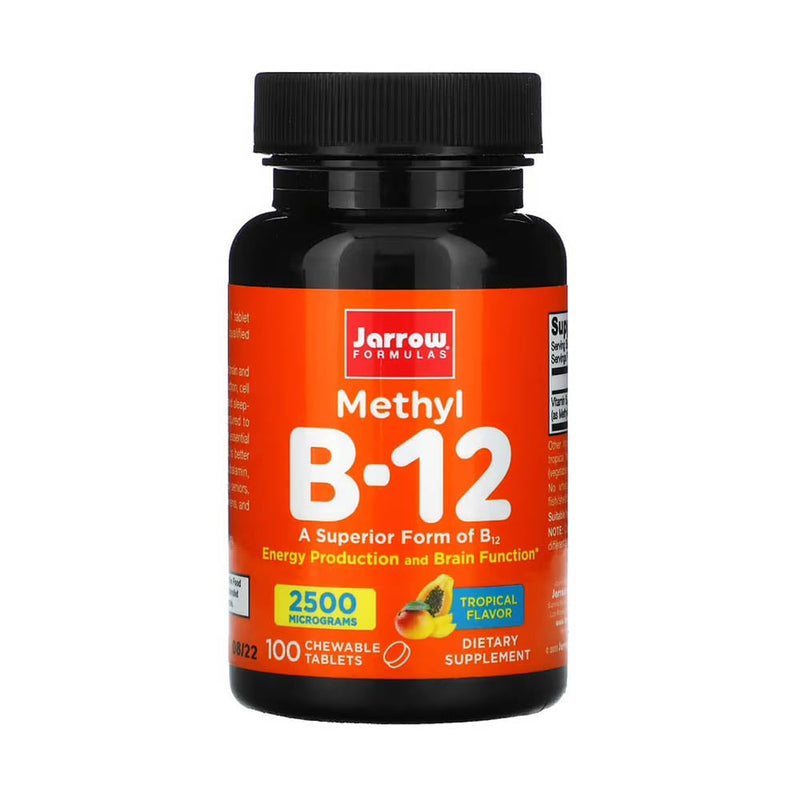 Încărcați imaginea în vizualizatorul Galerie, Methyl B-12 (Methylcobalamin), 500 mcg, Jarrow Formulas, 100 drajeuri
