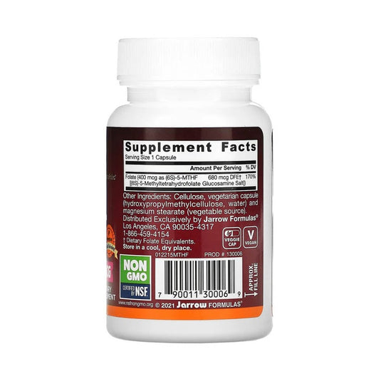 Methyl Folate (5-MTHF), 400 mcg, Jarrow Formulas, 60 capsule