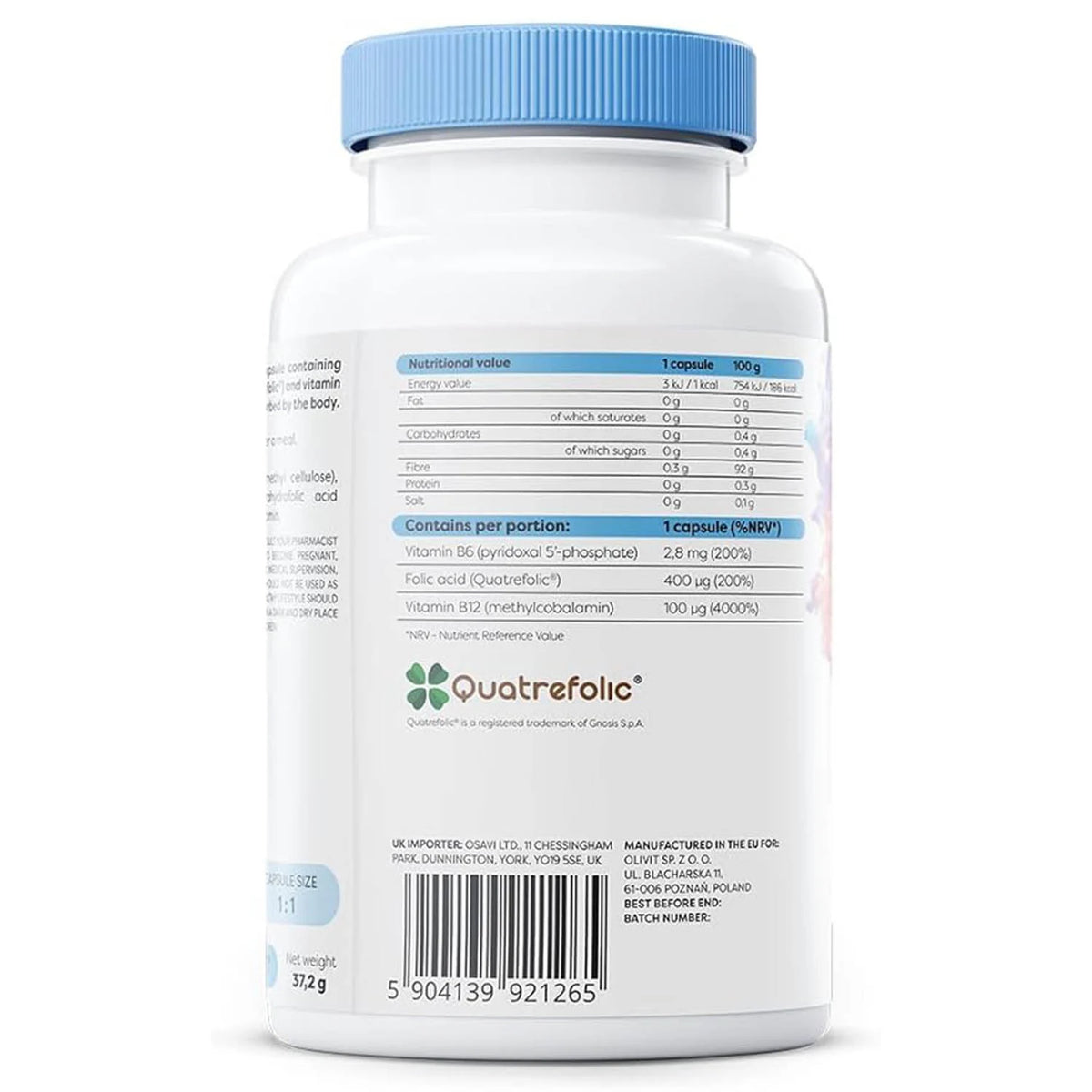 Methyl Folate & Methyl B12, Osavi, 120 capsule