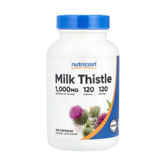 Milk Thistle Silymarin Extract (Armurariu), 1,000 mg, Nutricost, 120 Capsule