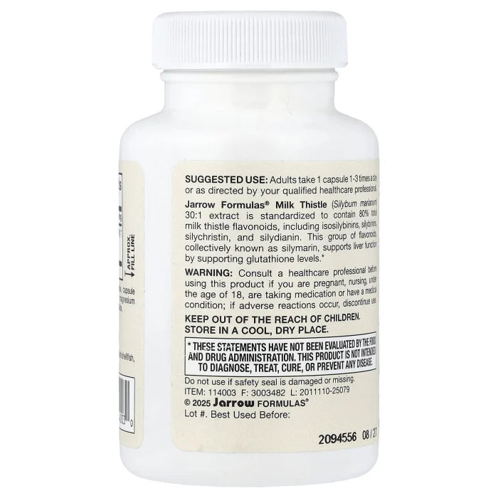 Milk Thistle 30:1 Extract, 150 mg, Jarrow Formulas, 100 capsule