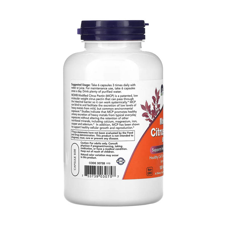 Încărcați imaginea în vizualizatorul Galerie, Modified Citrus Pectin, 800 mg, Now Foods, 180 capsule
