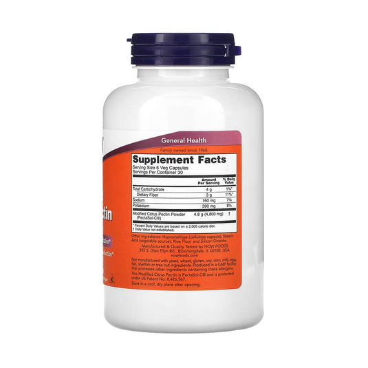 Modified Citrus Pectin, 800 mg, Now Foods, 180 capsule