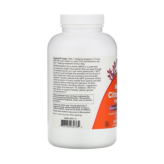 Modified Citrus Pectin, Pure Powder, Now Foods, 454g