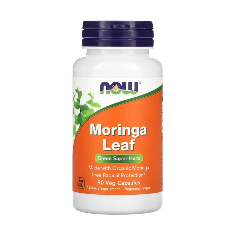 Încărcați imaginea în vizualizatorul Galerie, Moringa Leaf Organic, 400 mg, Now Foods, 90 capsule
