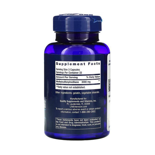 MSM, 1,000 mg, Life Extension, 100 capsule