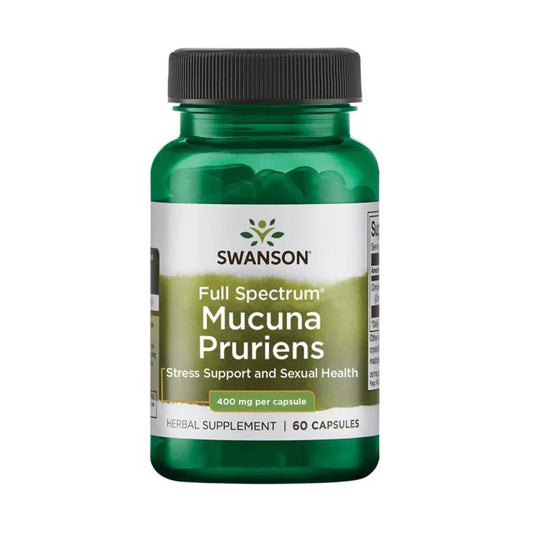 Full Spectrum Mucuna Pruriens, Velvet Bean 400mg, Swanson, 60 caps SW1581