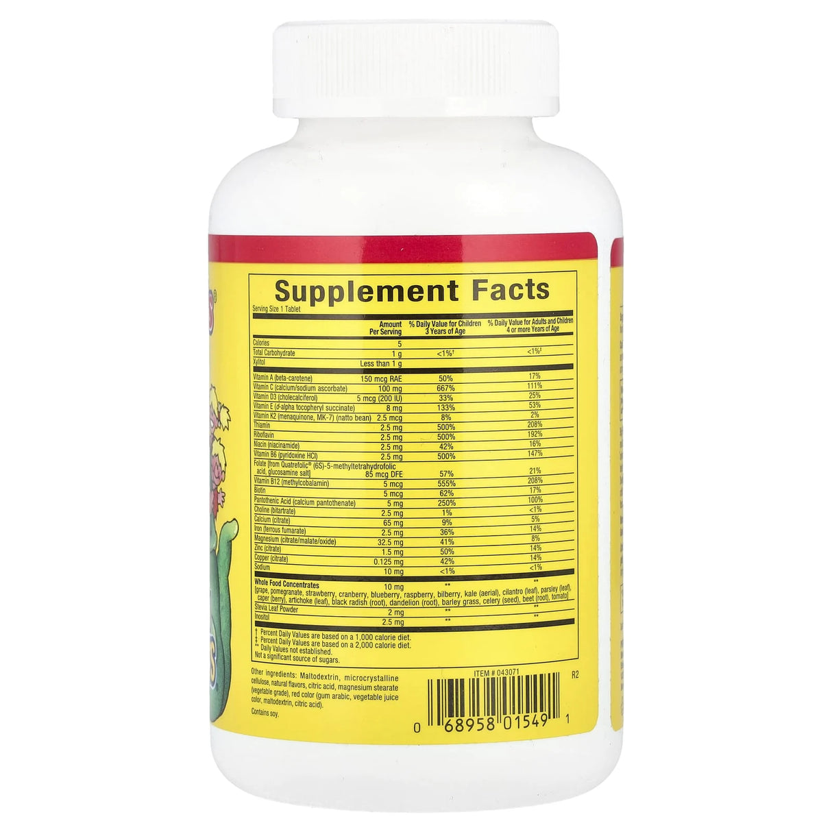 Multi-Vitamin & Minerals Kids, Big Friends, Natural Factors, 60 tablete masticabile