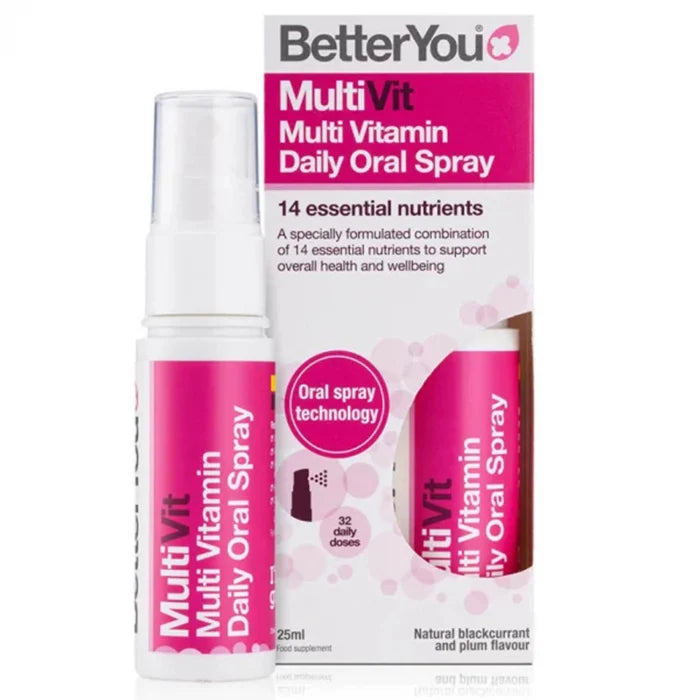 MultiVit Oral Spray Multivitamin, BetterYou, 25 ml