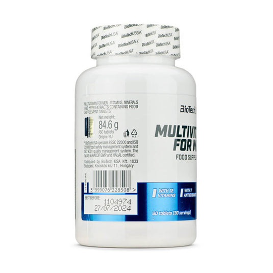 Multivitamin for Men, Biotech USA, 60 tablete