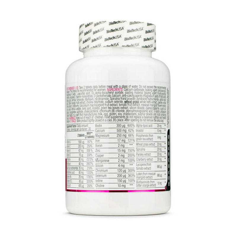 Încărcați imaginea în vizualizatorul Galerie, Multivitamin for Women, BioTech USA, 60 tablete
