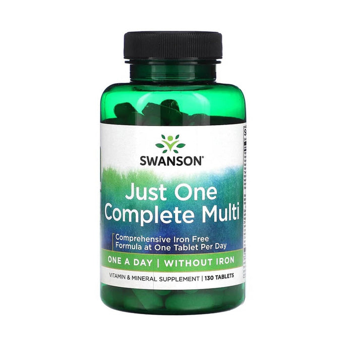 Just One Multivitamin without Iron, Swanson, 130 tablete SW832