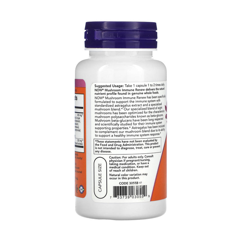 Încărcați imaginea în vizualizatorul Galerie, Mushroom Immune Renew, (Imunostimulator), Now Foods, 90 capsule

