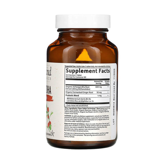 Ashwagandha, Stress & Mood, 600 mg, MyKind Organics, Garden of Life, 60 tablete